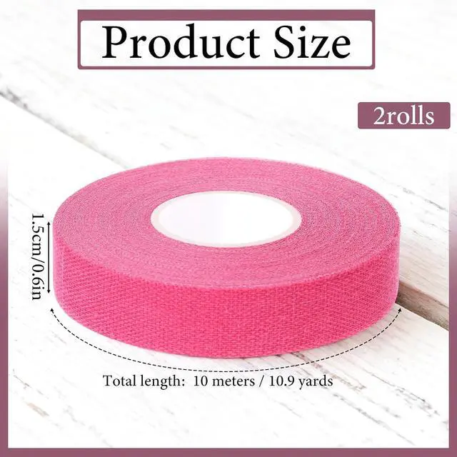 Alt view image 2 of 7 - 2 Rolls Pink Climbing Tape, 0.6-Inch x 32-feet Athletic Tape for Fingers, Hands, & Toes, Extra Strong Adhesive, Rock Tape, Sports Tape for Outdoor Sports Climbing Football