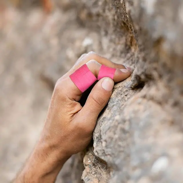 Alt view image 7 of 7 - 2 Rolls Pink Climbing Tape, 0.6-Inch x 32-feet Athletic Tape for Fingers, Hands, & Toes, Extra Strong Adhesive, Rock Tape, Sports Tape for Outdoor Sports Climbing Football