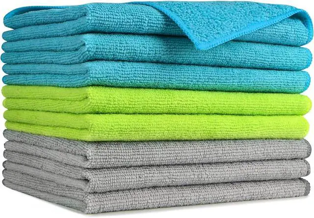 Main image of AIDEA Microfiber Cleaning Cloth-8PK, Microfiber Towels for Cars 12"x16" | Soft Absorbent Cleaning Rags, Reusable Microfiber Towel Lint-Free Streak-Free for House, Kitchen, Window Multicolor
