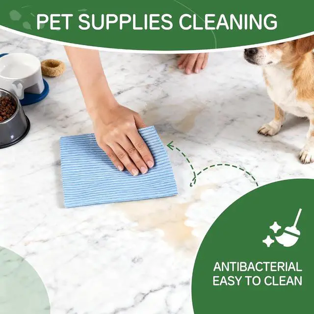 Alt view image 7 of 7 - Swedish Dishcloths for Kitchen 10 Pack, Blue Cellulose Sponge Cloths of Reusable Dish Cloths for Cleaning,Super Absorbent Dish Towels for Washing Dishes