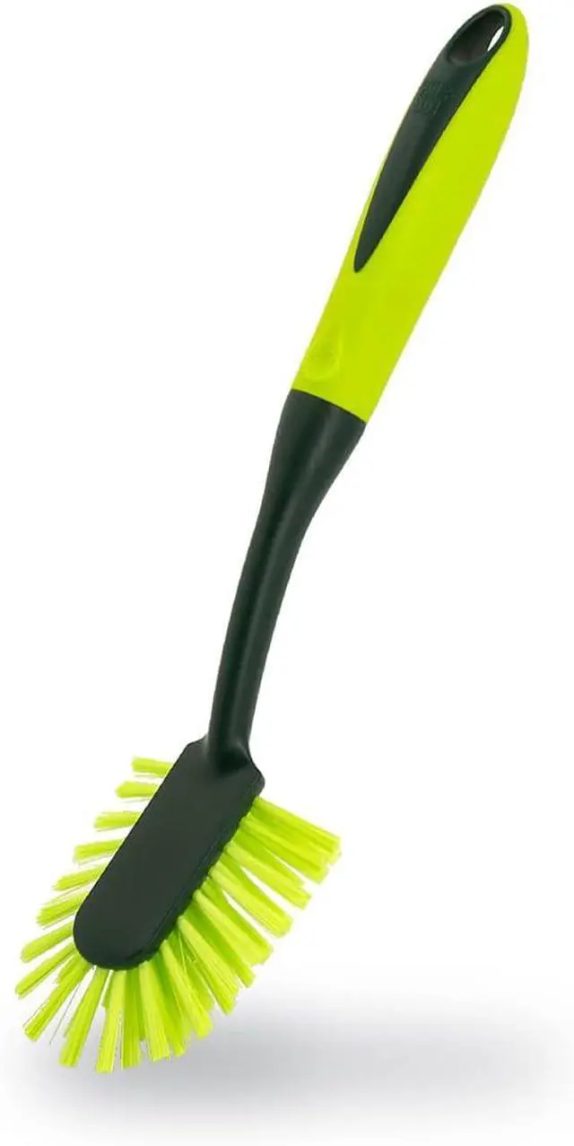 Main image of Pine-Sol Long Handle Dish Brush Heavy Duty Bristle Kitchen Scrubber, Safe with Non-Stick Cookware