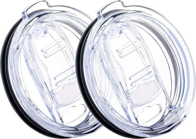Main image of 2 Pack 20 oz Tumbler Lid Replacement for YETI, SUNWILL, WETOWETO | Splash Resistant Lids, Covers for 20 Tumblers, BPA Free, Straw Friendly for Commutes, Office, Gym, Home Use