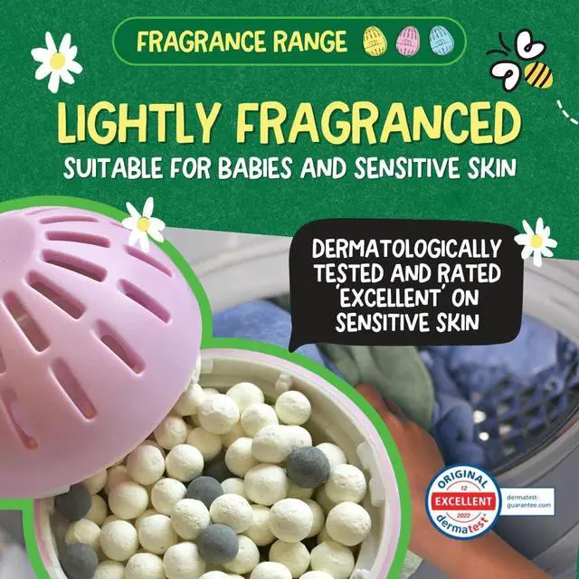 Alt view image 5 of 7 - Ecoegg Laundry Egg Refill Pellets, 50 Loads, Spring Blossom, Sensitive Skin Laundry Detergent