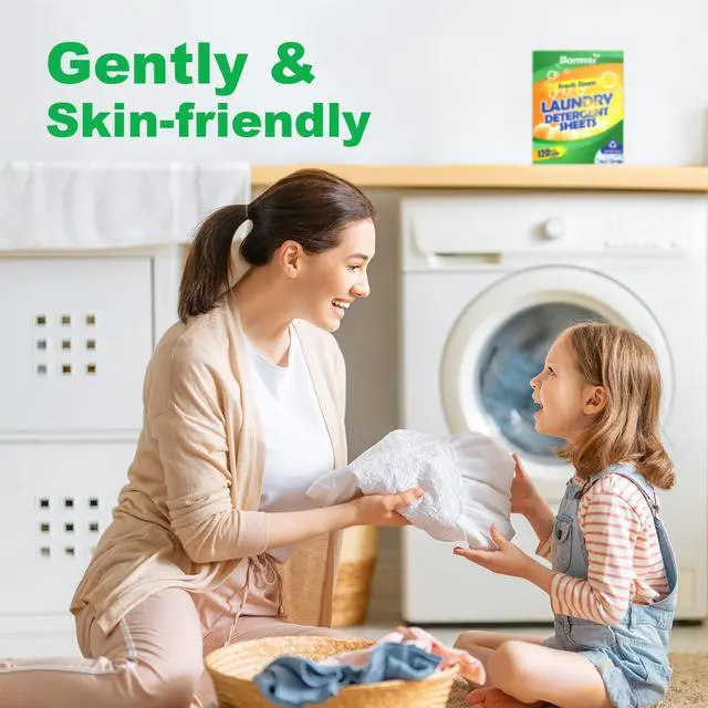 Alt view image 3 of 7 - Laundry Detergent Sheets Fresh Scent 120 Loads No Plastic Jug, Travel Laundry Soap Detergent 60 Sheets