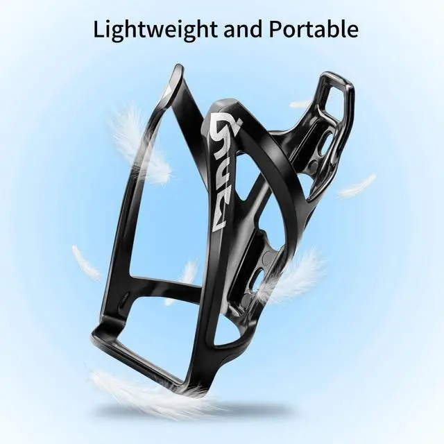 Alt view image 4 of 7 - Suruid Bike Water Bottle Cage Ultra-Light Bicycle Bottle Holder Universal Bike Cup Holder Rack for Bicycle, Cycling, MTB, Road/Mountain Bikes 2 Pack - Black