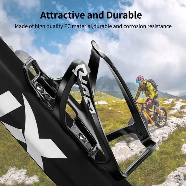 Alt view image 5 of 7 - Suruid Bike Water Bottle Cage Ultra-Light Bicycle Bottle Holder Universal Bike Cup Holder Rack for Bicycle, Cycling, MTB, Road/Mountain Bikes 2 Pack - Black