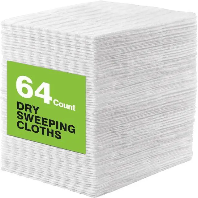 Main image of HOMEXCEL Dry Sweeping Cloths for Swiffer Sweeper 64 Count Disposable | Refills for Floor Mopping & Cleaning, Disposable Duster Pads, Not Include Mop, Picks Up Dust & Hair, Quick & Easy to Use