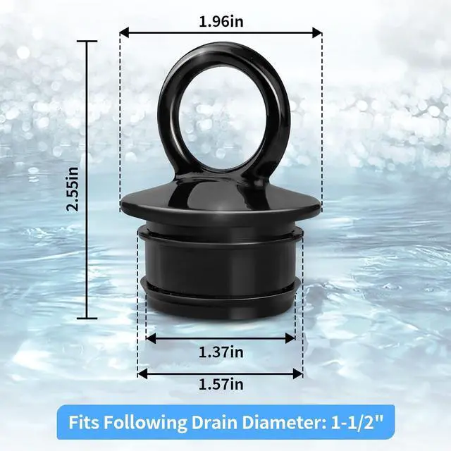 Alt view image 3 of 6 - PVC Push-in Boat Drain Plug Replacement for T-H-Mar-ine Boats Scuppers 1-1/2 Thru-Hull Drains, The Push-in Boat Drain Plug Stopper for Livewell Boat Plug Effectively Prevent Water Overflow - (2 Pack)