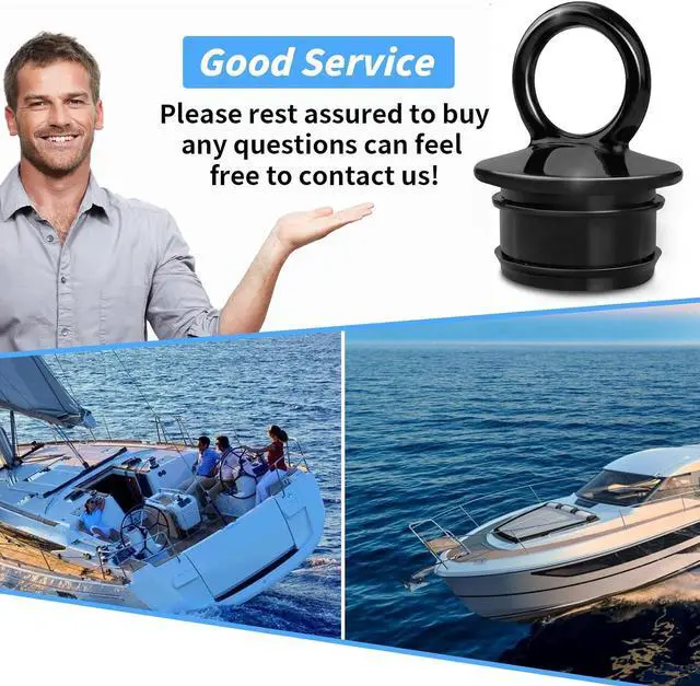 Alt view image 6 of 6 - PVC Push-in Boat Drain Plug Replacement for T-H-Mar-ine Boats Scuppers 1-1/2 Thru-Hull Drains, The Push-in Boat Drain Plug Stopper for Livewell Boat Plug Effectively Prevent Water Overflow - (2 Pack)