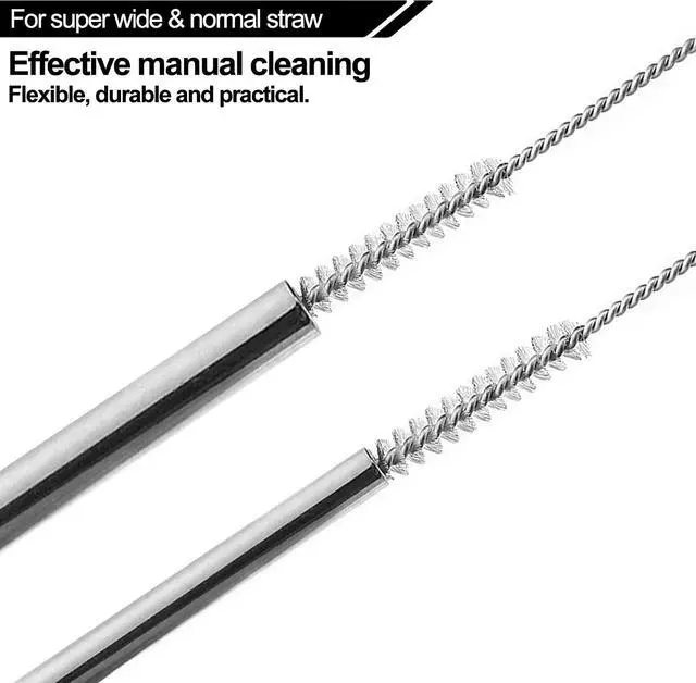 Alt view image 3 of 7 - Straw Cleaner Brush Compatible with Stanley,5PCS,Extra Long | Reusable Bendable Stanless Steel Drinking Straws Cleaning Brush for for 40/30/20 oz Stanley Mug,Sippy Cup