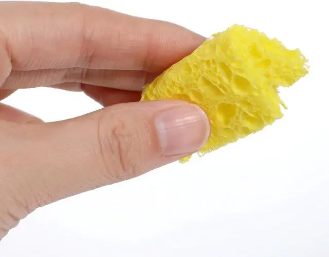Alt view image 6 of 7 - 20Pcs Soldering Sponge Soldering Iron Cleaning Sponge Solder Sponges Welding Clean Pads Square Replacement Cleaning Pads
