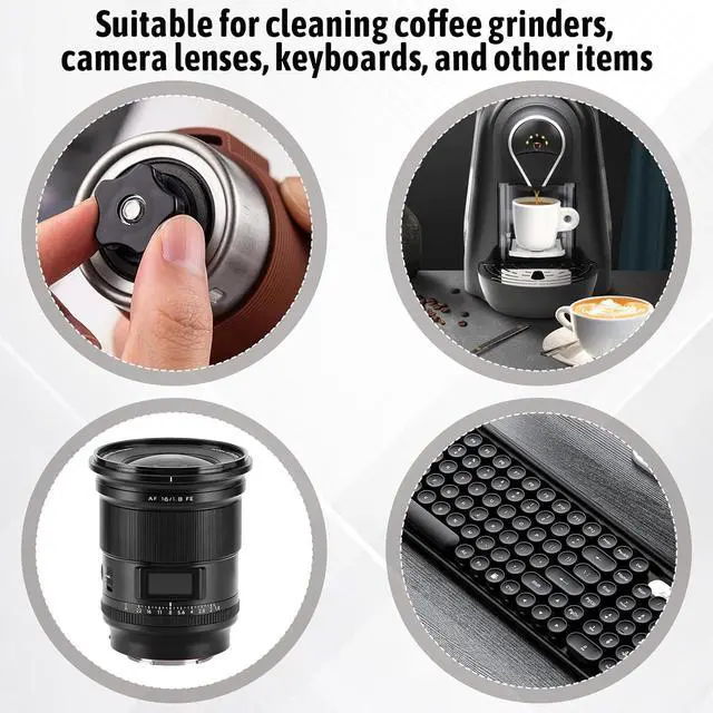 Alt view image 5 of 7 - Coffee Brush Coffee Grinder Cleaning Brush Set Air Duster and Dusting Espresso Brushes Accessories Cleaner Barista Brushes Espresso Machine Cleaning Tool for Bean Grain Tool Home Kitchen