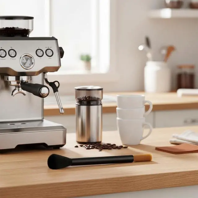 Alt view image 6 of 7 - Coffee Brush Coffee Grinder Cleaning Brush Set Air Duster and Dusting Espresso Brushes Accessories Cleaner Barista Brushes Espresso Machine Cleaning Tool for Bean Grain Tool Home Kitchen