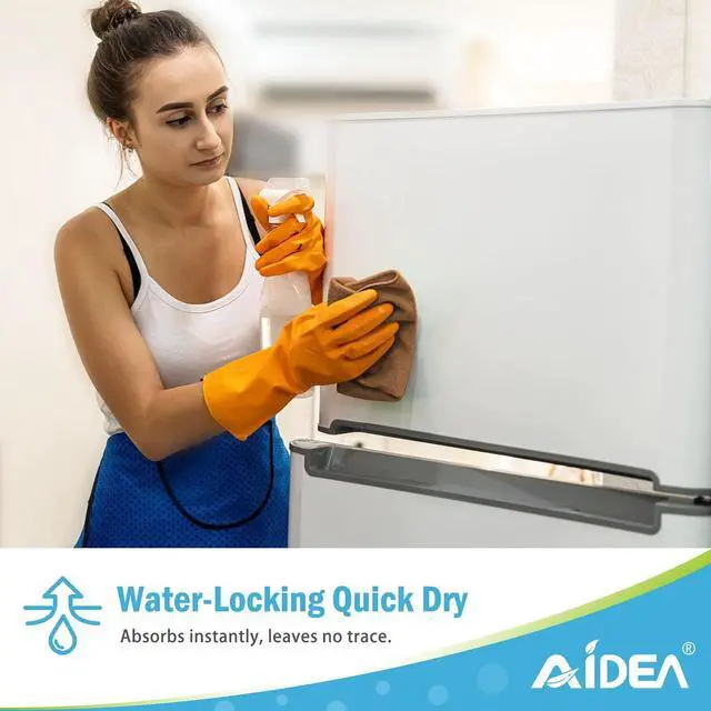 Alt view image 6 of 7 - AIDEA Brown Microfiber Cleaning Cloth-12PK, Cleaning Rags 12"x12" Absorbent | Microfiber Towels for Cars Lint Free, Reusable Microfiber Rags, Kitchen Towel Dusting Cloth, Dish Rags for Home/Window
