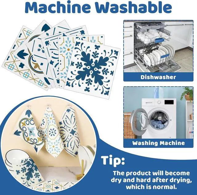 Alt view image 4 of 7 - 6 Pack Swedish Dishcloths for Kitchen,Swedish Rags Dish Towels with Clips | Reusable Paper Towels Washable Absorbent Cellulose Sponge Cloths for Countertop Dishes Sink Kitchen