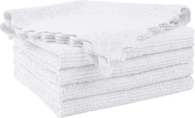 Main image of Orighty Microfiber Cleaning Cloth 5 Pack, White Cleaning Rags 12x11 inch | Microfiber Towels for Cars, Highly Absorbent Household Cleaning Supplies, Reusable Lint Free Cloths for House, Kitchen