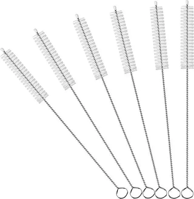 Main image of Straw Cleaner Brush Extend 10-Inch, Straw Brush with PA6 Nylon Bristles and Flexible Wire for Baby Bottles, Sippy Cups, Reusable Straws & Sport Water Bottles,6-Pack.