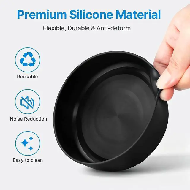 Alt view image 5 of 7 - Protective Silicone Boot for YETI Rambler Bottle 26 36oz | Silicone Sleeve for YETI 26/36oz, Anti-Slip Bottom Boot Sleeve, BPA-Free, Reduces Dents & Noise for Camping, Working, Outdoor