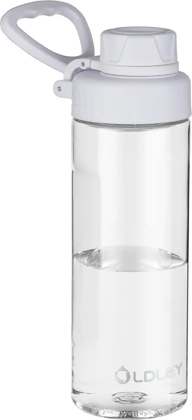 Main image of OLDLEY Water Bottles 20oz BPA Free Tritan Water Bottle with Carry Handle and Spout Lid, Leakproof Kids Water Bottle for Home,Travel, School, Outdoors, Transparent