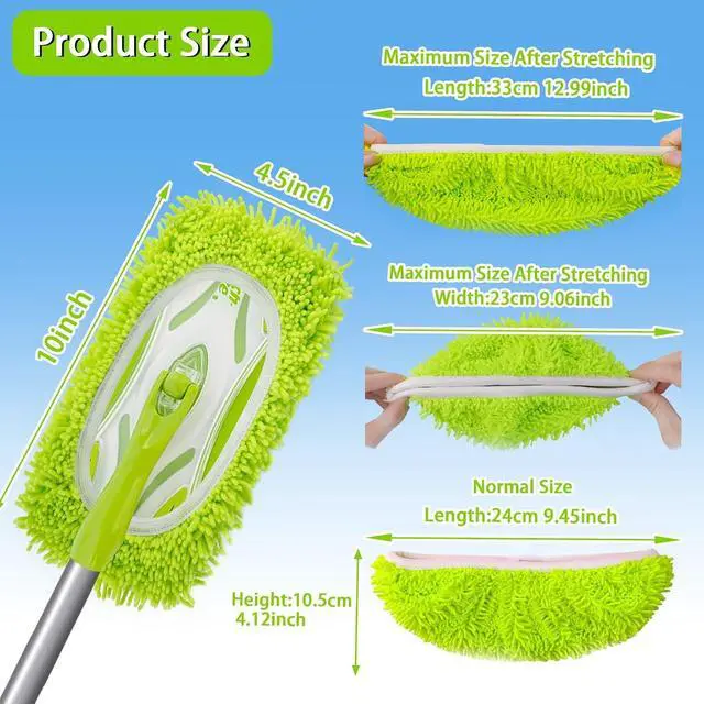 Alt view image 2 of 7 - Unoutur Reusable Dry Sweeping Cloths Microfiber Wet Mop Pads Compatible with Swiffer Sweeper Mop Replacement Sweeping Mopping pad Refills for Hardwood Surface Floor Cleaning (4PCS)