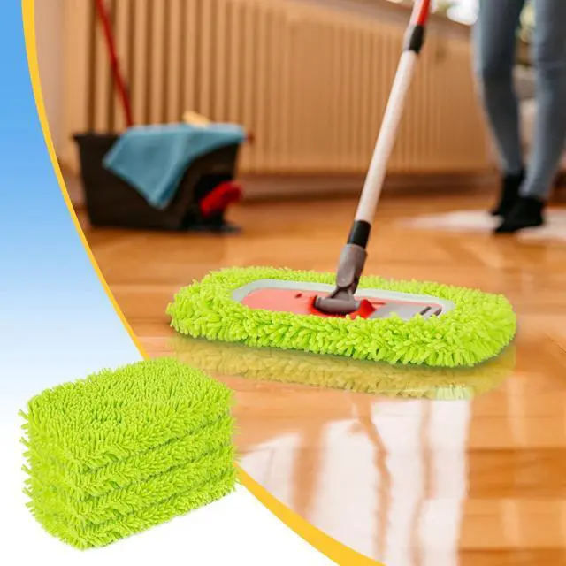 Alt view image 3 of 7 - Unoutur Reusable Dry Sweeping Cloths Microfiber Wet Mop Pads Compatible with Swiffer Sweeper Mop Replacement Sweeping Mopping pad Refills for Hardwood Surface Floor Cleaning (4PCS)