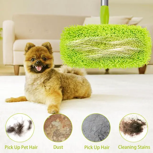 Alt view image 7 of 7 - Unoutur Reusable Dry Sweeping Cloths Microfiber Wet Mop Pads Compatible with Swiffer Sweeper Mop Replacement Sweeping Mopping pad Refills for Hardwood Surface Floor Cleaning (4PCS)