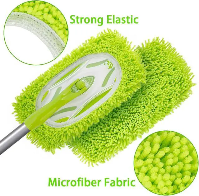 Alt view image 6 of 7 - Unoutur Reusable Dry Sweeping Cloths Microfiber Wet Mop Pads Compatible with Swiffer Sweeper Mop Replacement Sweeping Mopping pad Refills for Hardwood Surface Floor Cleaning (4PCS)