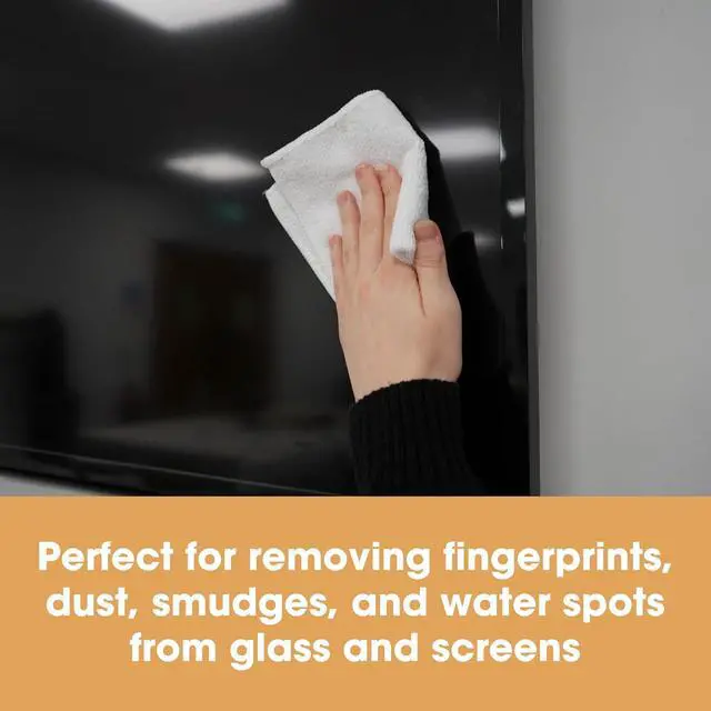 Alt view image 5 of 7 - Furniture Clinic Pack of 4 Microfiber Cloths Lint Free - White Cleaning Cloths - Reusable and Washable