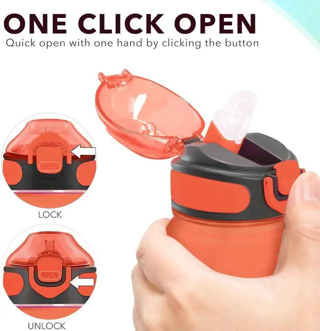 Alt view image 5 of 6 - Enerbone 32 oz Drinking Water Bottle with Times to Drink and Straw, Motivational with Carrying Strap, Leakproof BPA & Toxic Free, Ensure You Drink Enough Water for Fitness Gym Outdoor
