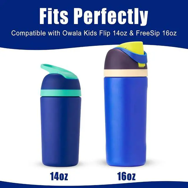 Alt view image 2 of 6 - Mokoart Silicone Boot for Owala Kids FreeSip 16 oz & Flip 14 oz, Anti-Slip | Scratch & Dent Protection Rubber Bottom Sleeve fits for 16oz FreeSip & 14oz Flip, Quiet Base Accessory for School Outdoor