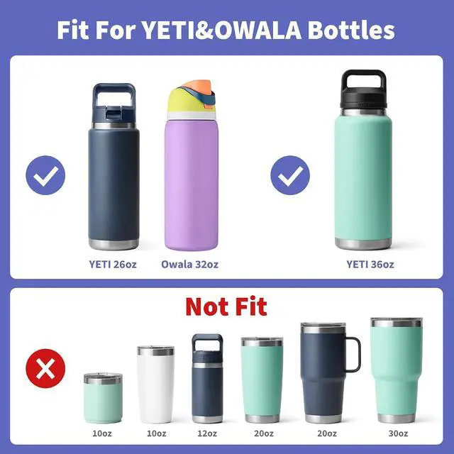 Alt view image 3 of 6 - Silicone Water Bottle Boot for 36OZ YETI Rambler Water Bottle, Anti-Slip Silicone Sleeve Bottom Protector Accessories for YETI Rambler 36 oz, BPA Free (Black)