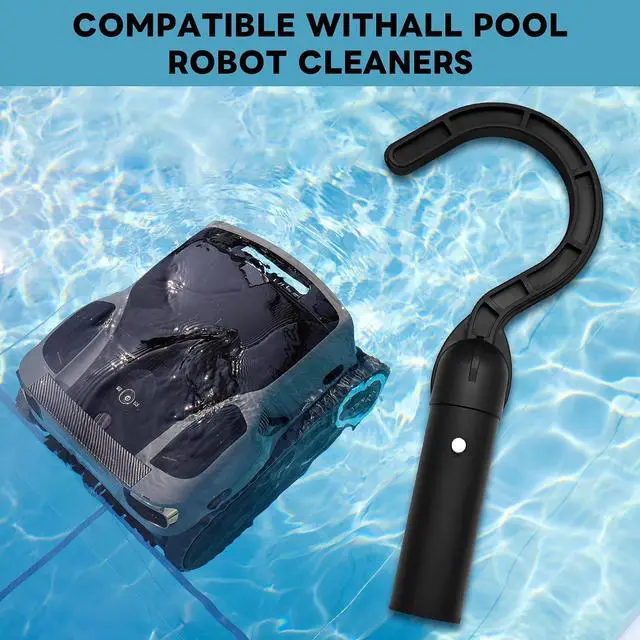 Alt view image 4 of 7 - Hook for All Robotic Pool Cleaner,Pool Hook for Poles Compatible with All Pool Cleaner Pool Vacuum (Black(1 Pack))
