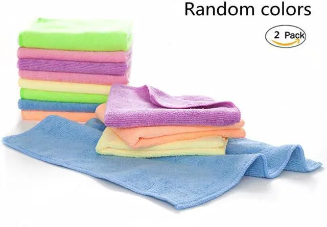 Alt view image 4 of 7 - Rubber Cleaning Gloves Kitchen Dishwashing Glove 2-Pairs And Cleaning Cloth 2-Pack,Waterproof Reuseable.(Small)