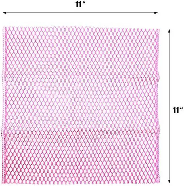 Alt view image 6 of 7 - Innovative Dish Washing Net Cloths, Quick Dry, Mesh Net for Washing, Dish Scrubber 11" by 11" 5 Pcs