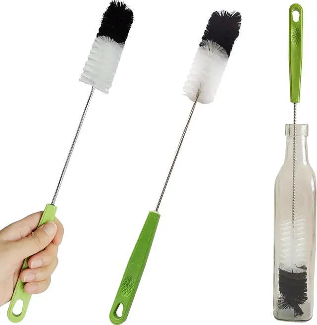 Main image of Long Handle Cleaning Brush - 16" Narrow Bottle & Cup Scrubber, Hummingbird Feeder & Meat Grinder Cleaner, Pipe Brush