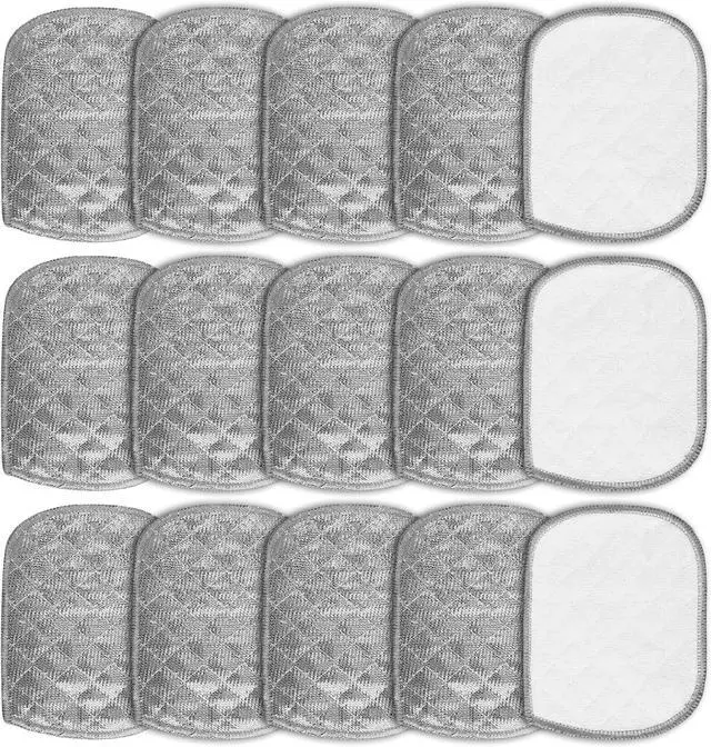 Main image of 15 Pcs Multipurpose Wire Dishwashing Rag, Non Scratch Wire Dishcloth | Wet & Dry for Cookware, Sinks, Dishes, Pots, Pans, Reusable