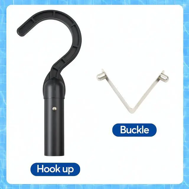 Alt view image 4 of 7 - Hook for All Robotic Pool Cleaner, Accessories Hook Customized for Pool Vacuum Robot, Robotic Pool Cleaner Including Cordless, Above Ground and Underwater, Suitable for Telescopic Poles