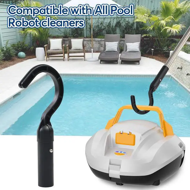 Alt view image 3 of 7 - Hook for All Robotic Pool Cleaner, Accessories Hook Customized for Pool Vacuum Robot, Robotic Pool Cleaner Including Cordless, Above Ground and Underwater, Suitable for Telescopic Poles