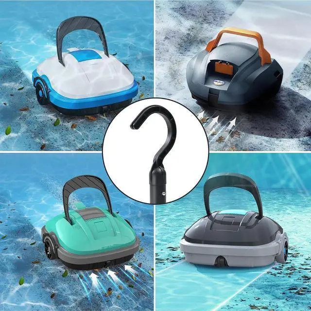 Alt view image 7 of 7 - Hook for All Robotic Pool Cleaner, Accessories Hook Customized for Pool Vacuum Robot, Robotic Pool Cleaner Including Cordless, Above Ground and Underwater, Suitable for Telescopic Poles
