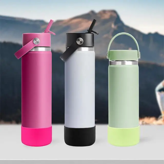 Alt view image 6 of 7 - HEYSKAY Silicone Boot Base for Hydro Flask Wide Mouth 20-24oz Water Bottle | Anti-Slip Protective Boot Bottom for Hydroflask, Water Bottle Bottom Boot Accessories, with 2.9inch Diameter, BPA-Free