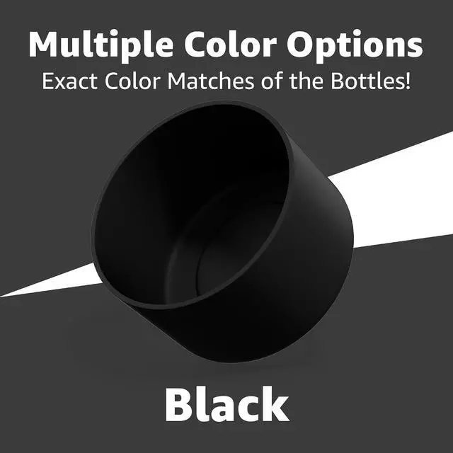 Alt view image 4 of 7 - Jmoe USA Silicone Boot for Yeti Rambler Jr 12oz and 18oz Bottle | 2mm Sleeve | Anti-Slip Boot | Protector for the Bottom of your Bottle | Protects Against Damage | BPA Free Silicone (Black)