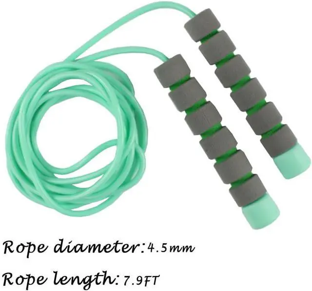 Alt view image 2 of 7 - Adjustable Soft Skipping Rope with Skin-Friendly Foam Handles for Kids, Children, Students and Adults, Fitness Jump Rope For Outdoor, Party Favor, Exercise Activity