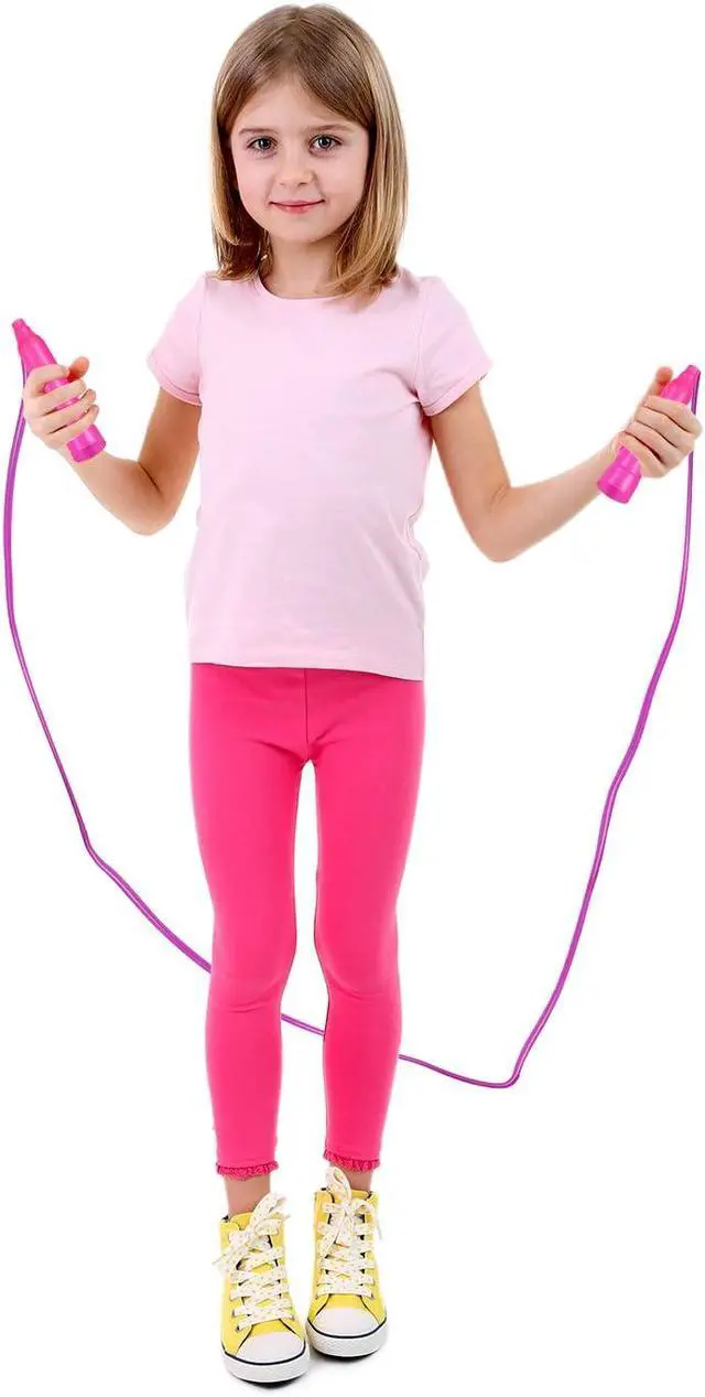 Alt view image 6 of 7 - Aneco 10 Pack Kids Jump Rope Set Colorful Outdoor Jump Ropes 7.3 Feet Jumping Ropes Great Birthday Party Sports Activities Favors Gift