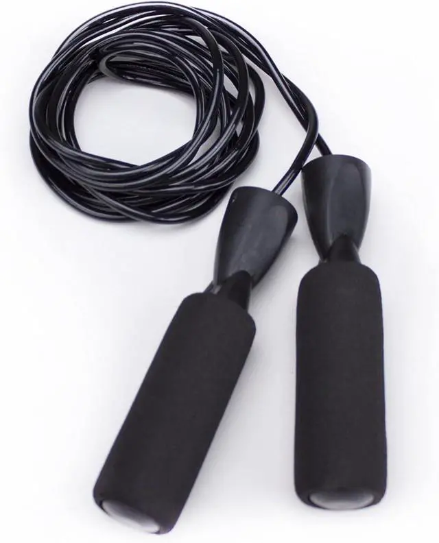Alt view image 2 of 7 - Crown Sporting Goods Deluxe Speed Jump Rope with Precision Bearings and Foam Handles