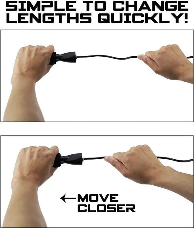 Alt view image 6 of 7 - Crown Sporting Goods Deluxe Speed Jump Rope with Precision Bearings and Foam Handles