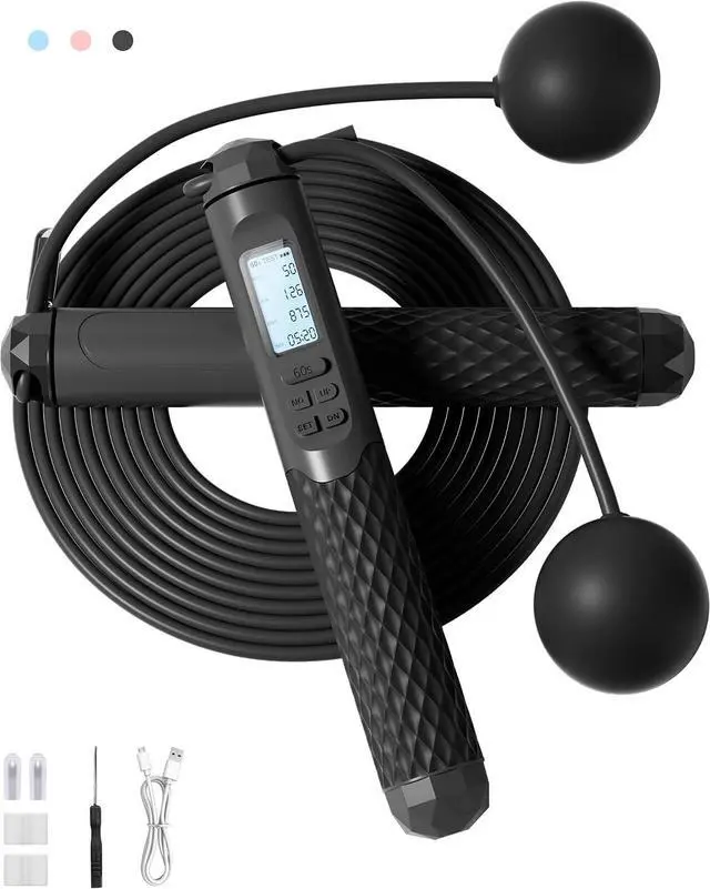 Main image of nonogo Cordless Jump Rope with Counter for Fitness - Adjustable Smart Skipping Rope For Men Women Kids Outdoor Speed Boxing Crossfit Workout Exercise Cardio