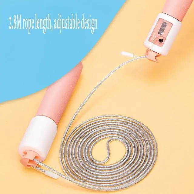 Alt view image 2 of 6 - Jump Rope,YiWgqish Workout Equipment,Sports And Fitness Exercise Jump Rope For Kids For Fitness Adjustable With Counter Skipping Rope And Fitness For Men,Women,Kids,Girls,Boys