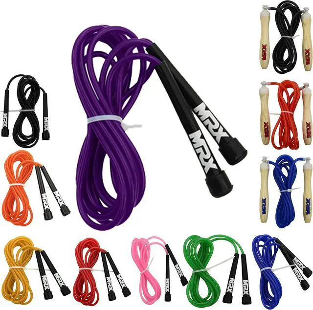 Alt view image 6 of 7 - MRX 9" PVC Jump Rope for Cardio Fitness - Versatile Jump Rope for Both Kids and Adults - Great Jump Rope for Exercise