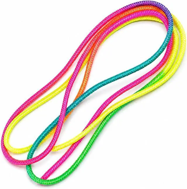 Alt view image 2 of 7 - The Dreidel Company Chinese Jump Rope (2-Pack), 28 Inch, Thick Elastic Ropes Kids Fitness, Great for Outdoor Play
