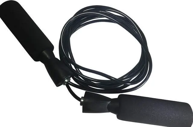 Alt view image 6 of 6 - Black Adjustable Jump Rope, Durable, and Easy to Adjust Premium Jump Rope for Men,Women,Children of All Heights and Skill Levels